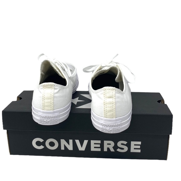 Converse Chuck Taylor Low Top Shoes Skate Canvas White Women's Casual A02175C-WW - Picture 5 of 9